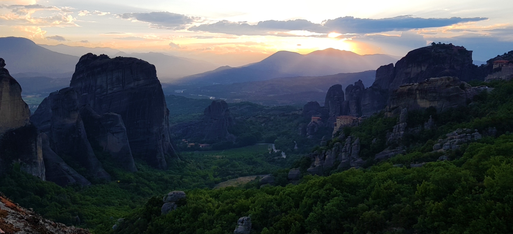 Meteora Greece Sunset 2