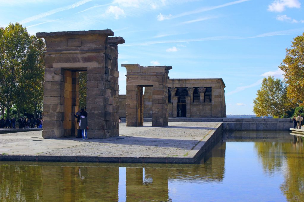 Madrid Temple of Debod early afternoon Spain