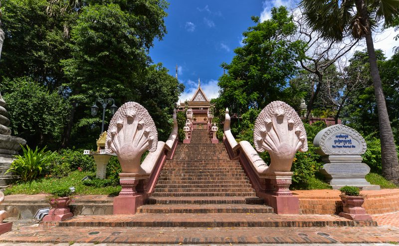 Wat Phnom Temple Cambodia Steps 