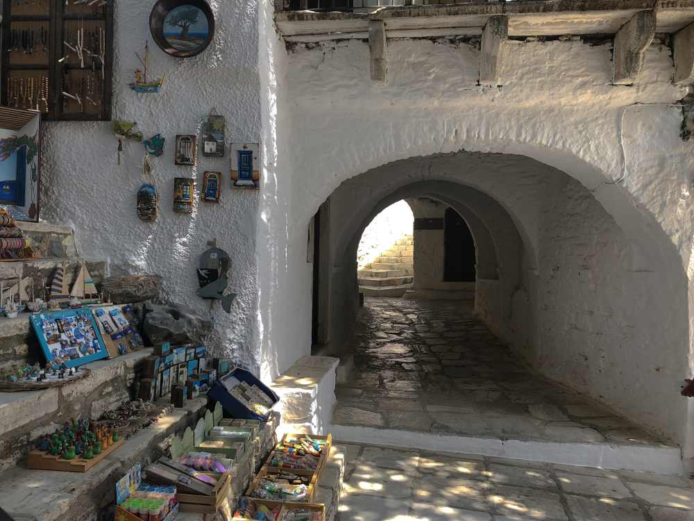 Naxos Greece: Travel Guide 2023 17 Photo of a tourist shop in the village of Apiranthos, Naxos, Greece