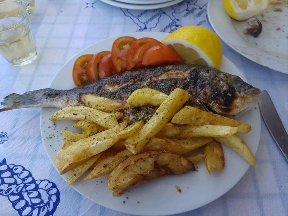 Naxos Greece: Travel Guide 2023 28 Ocean Club fish and chips, Naxos, Greece