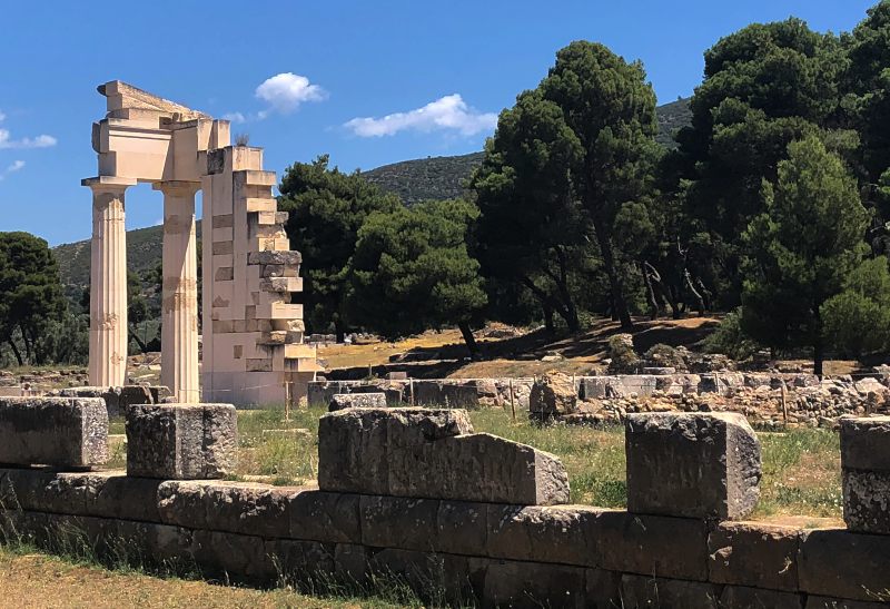 Things to see in Nafplio Greece 14 Photo of the ruins of the Askleplion at Epidavros, Greece