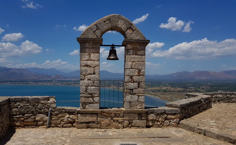 Things to see in Nafplio Greece 2 Photo fo the View of the Argolic Gulf and Mycenean Plain from the top of the Palamidi Fortress, Nafplio, Greece